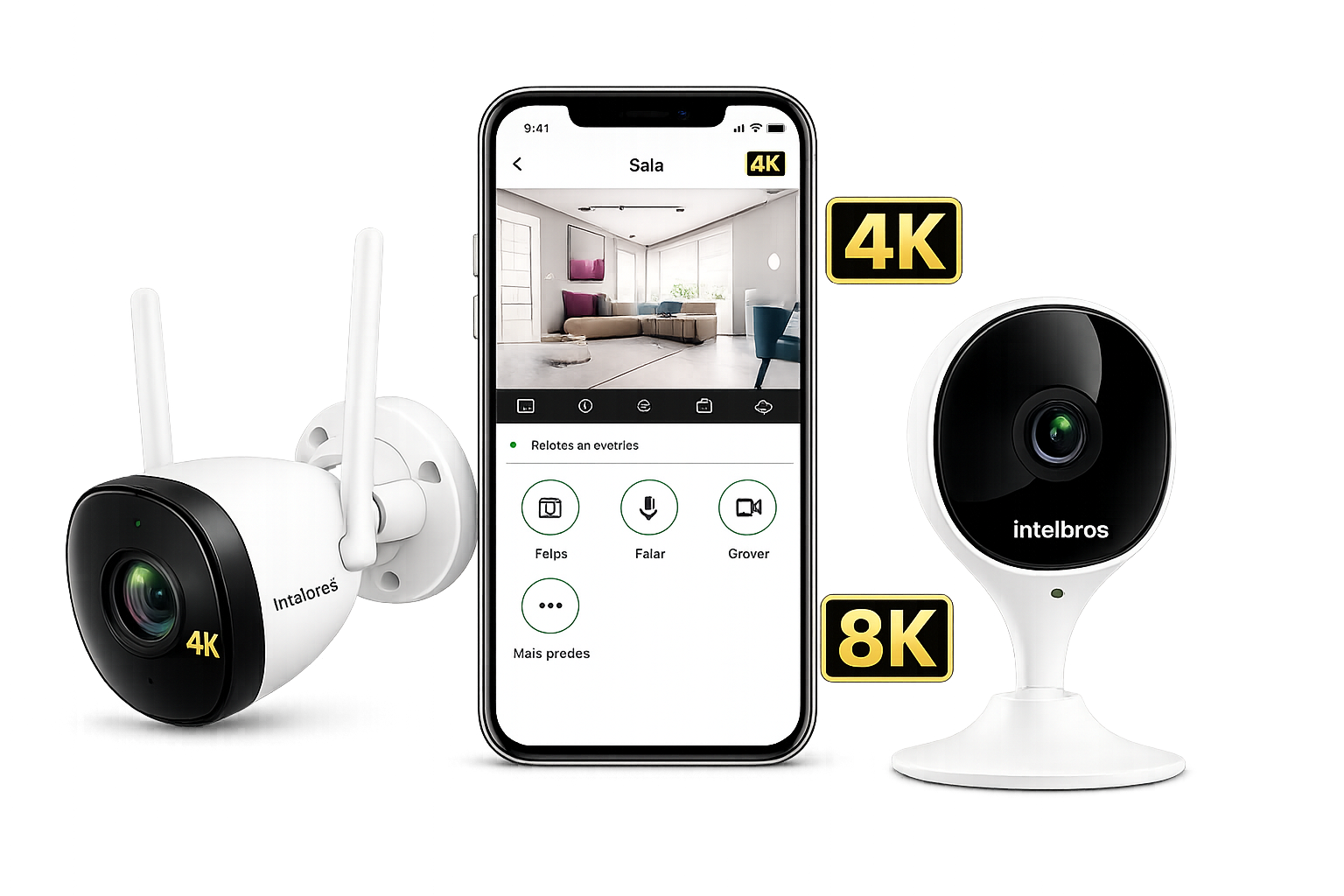 Câmeras CFTV Intelbras com app de monitoramento